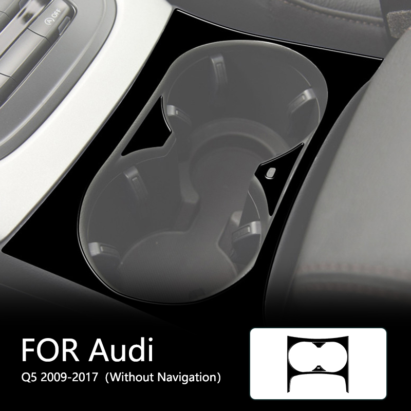 Car Accessories Brand - Autocollants noirs brillants ABS pour Audi