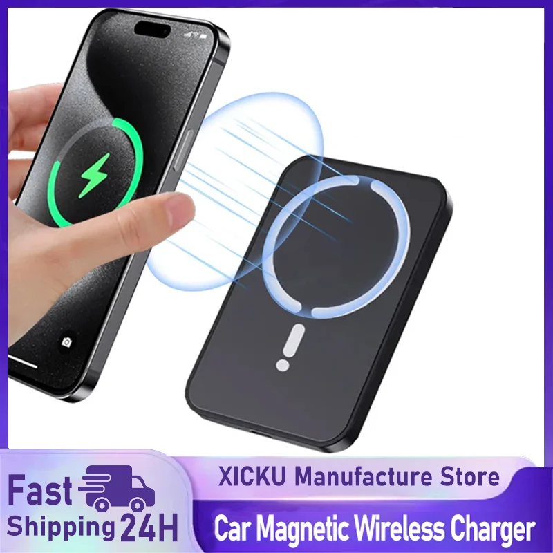 Car Cable Organizer - Support de téléphone magnétique sans fil