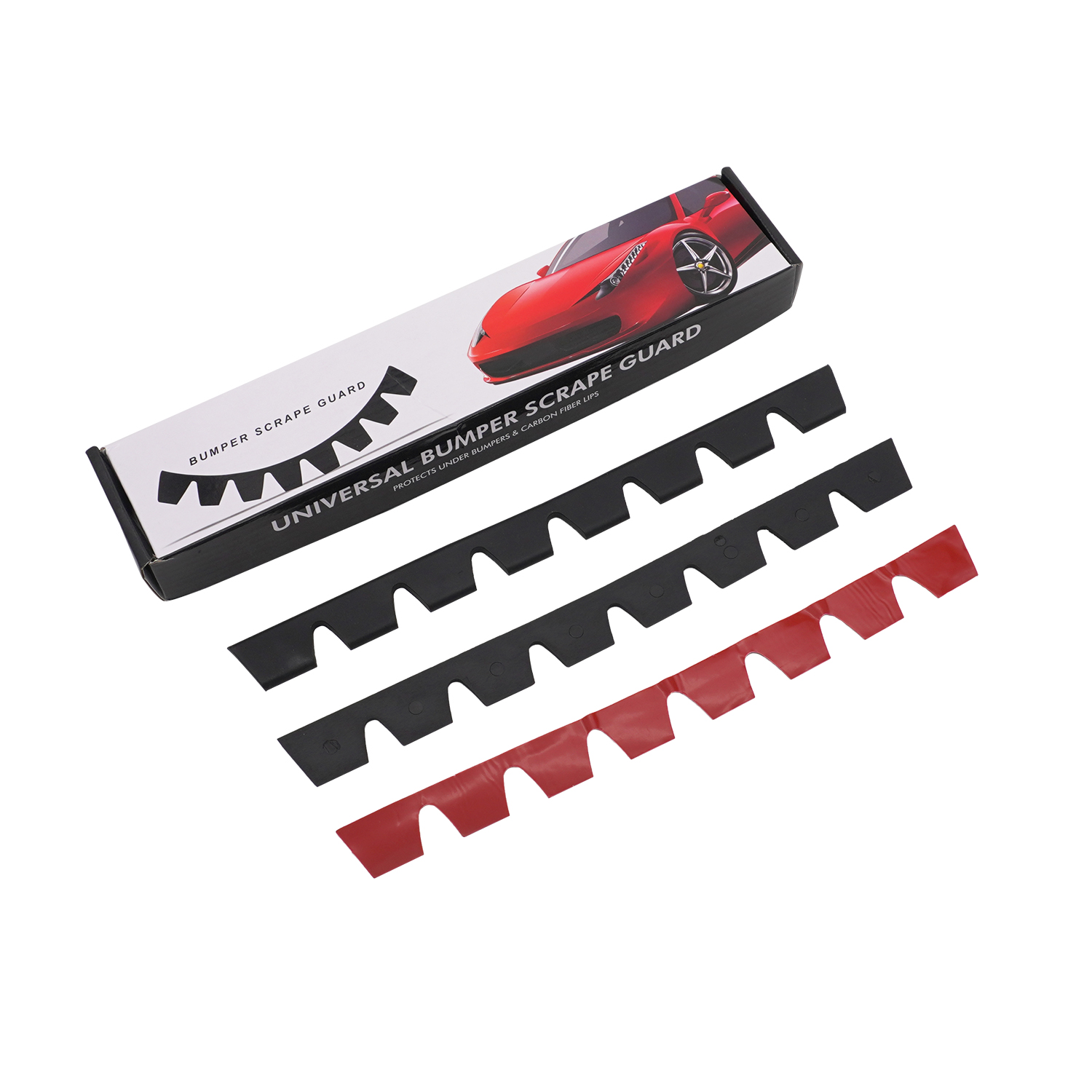 Car Accessories List - 8 pièces Bande anti-rayures universelle noire