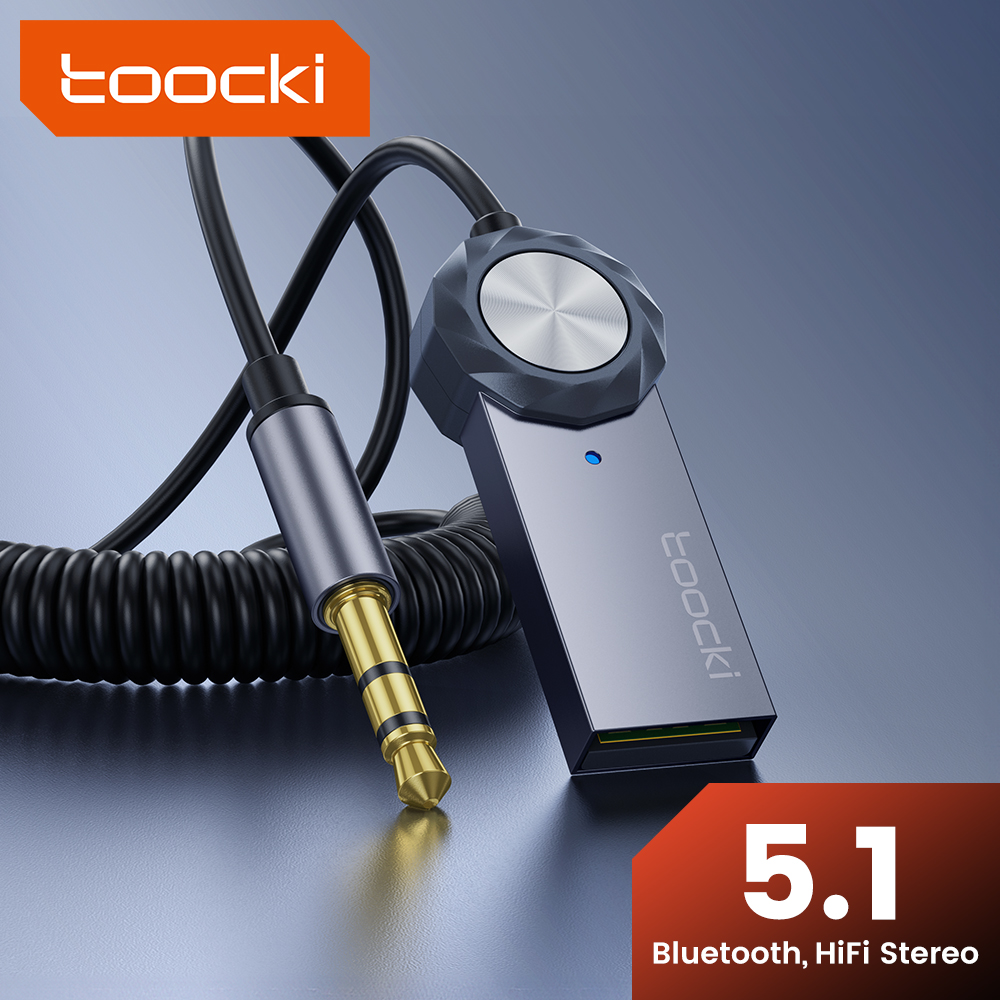 Car Accessories Online - TOOCKI-Transmetteur audio Bluetooth pour voiture, kit