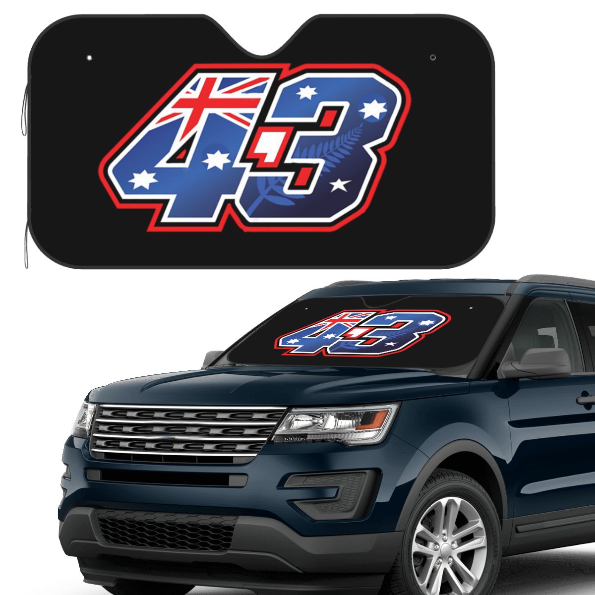 Car Accessories Australia - Jack Miller numéro 43 australie pare-soleil