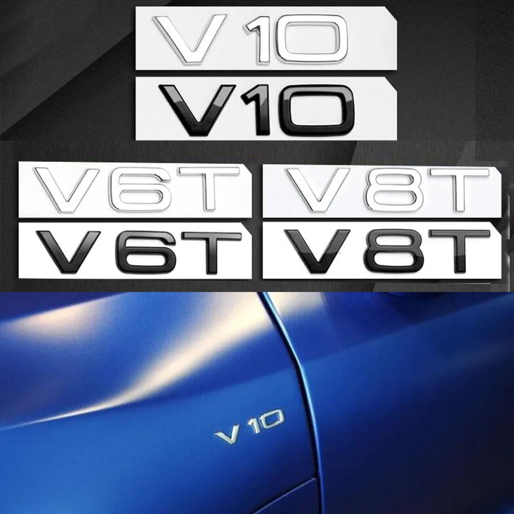 Car Accessories Logo - Autocollants 3D chromés noirs en ABS