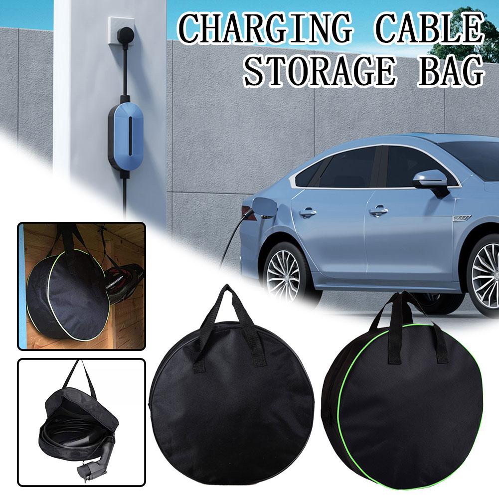 Car Cable Organizer - Sac de rangement rond durable pour