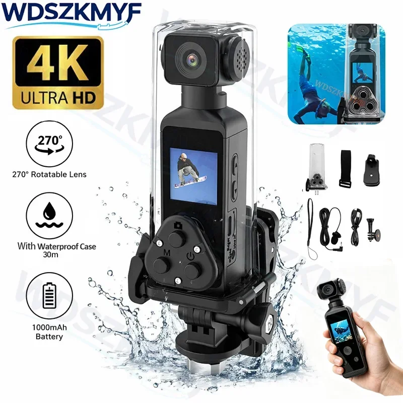 Car Accessories Online - Caméra d'action de poche 4K 270