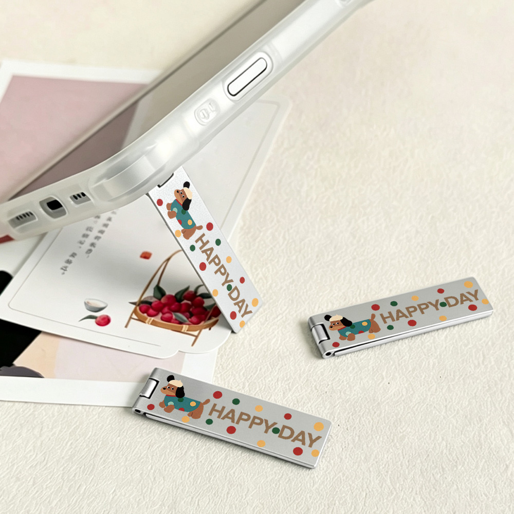 Car Accessories Cute - Support de téléphone ultra-fin invisible, pliable,