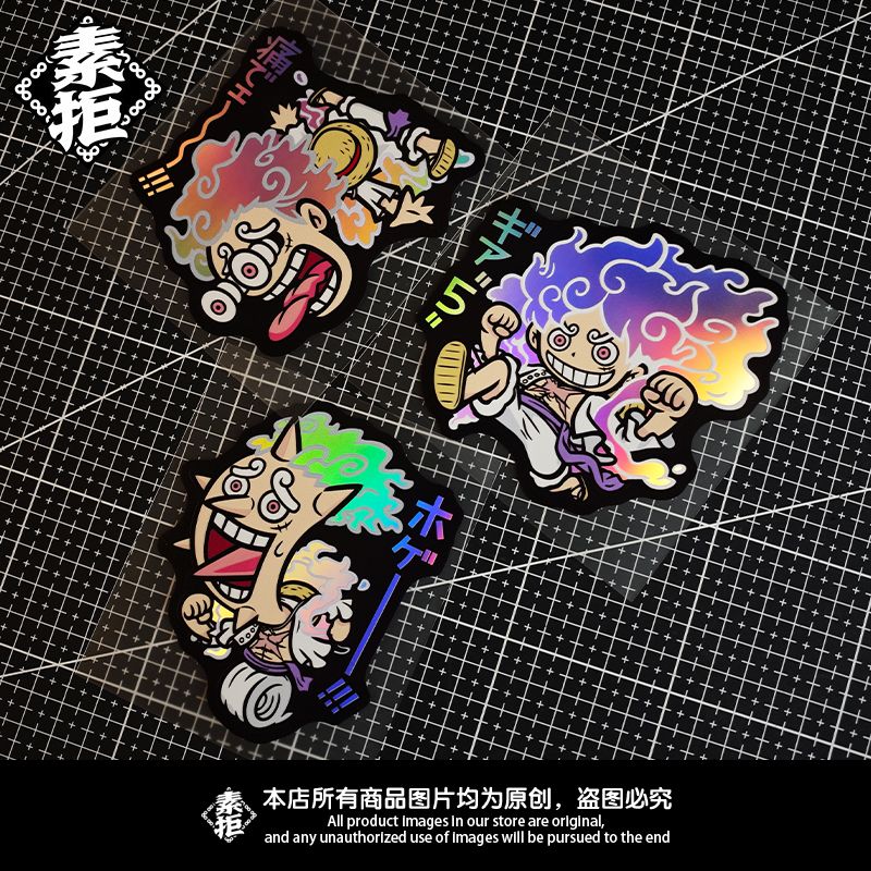 Autocollant laser One Piece Ni - Car Accessories Japanese avis et prix