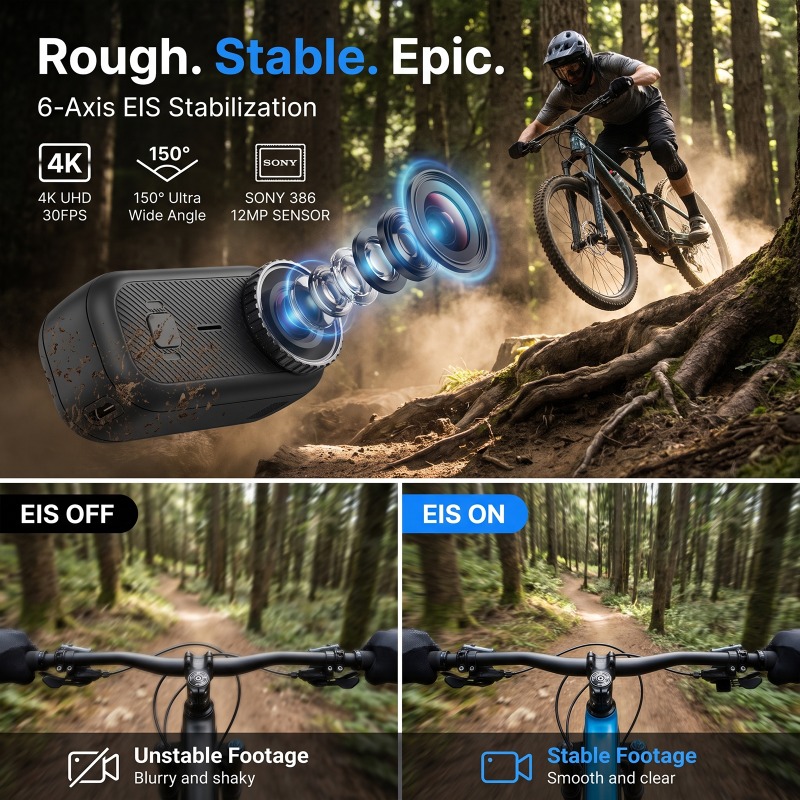 Caméra d'action APEX 4K, mini  - Car Accessories Online avis et prix