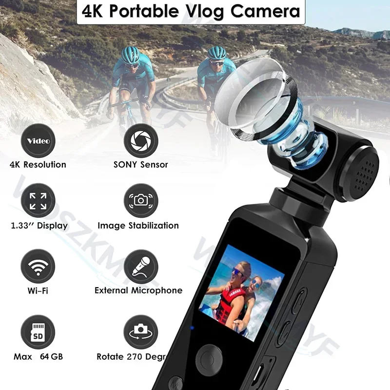 Caméra d'action de poche 4K 27 - Car Accessories Online avis et prix