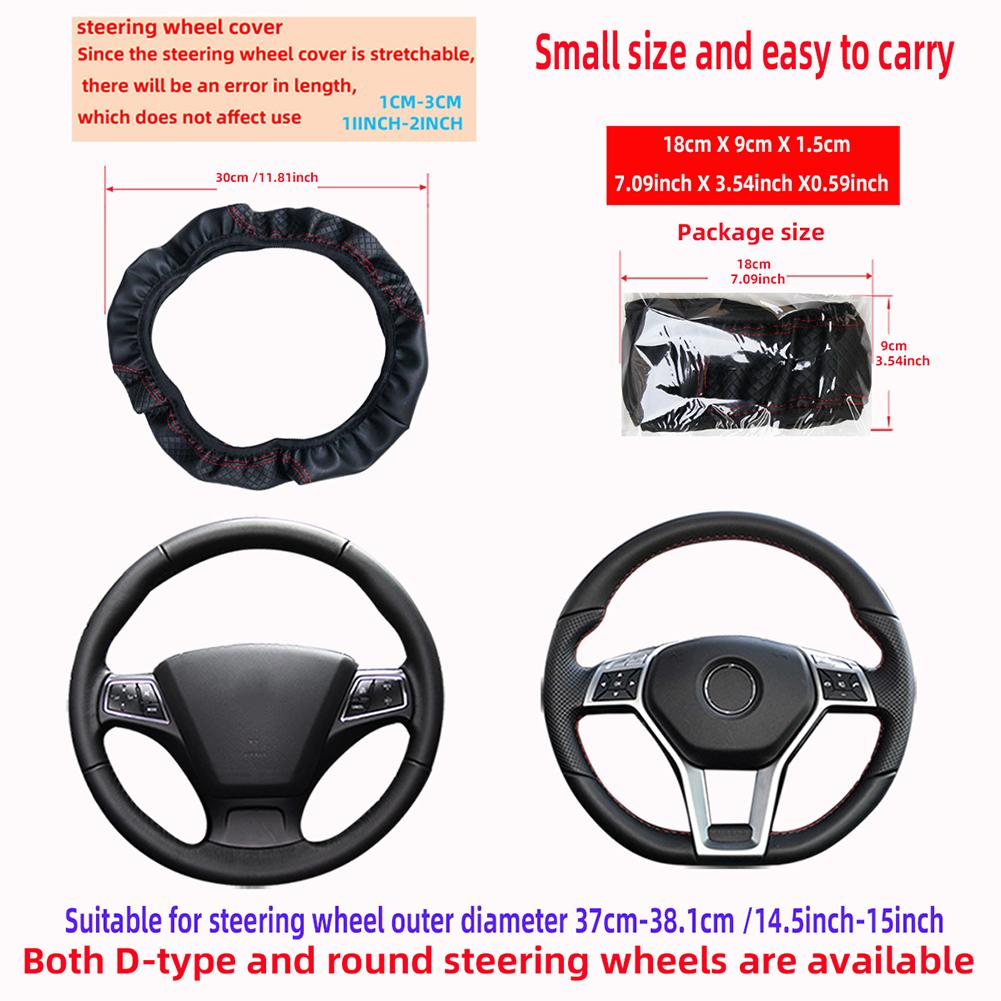 Housse de volant en cuir soupl - Steering Wheel Cover avis et prix