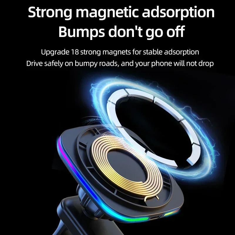 Chargeur magnétique sans fil 1 - Car Cable Organizer avis et prix